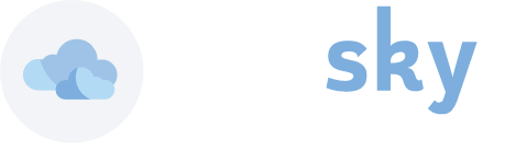 Big Sky Logo showing a blue cloud on a white background